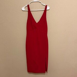 Lulus midi red dress